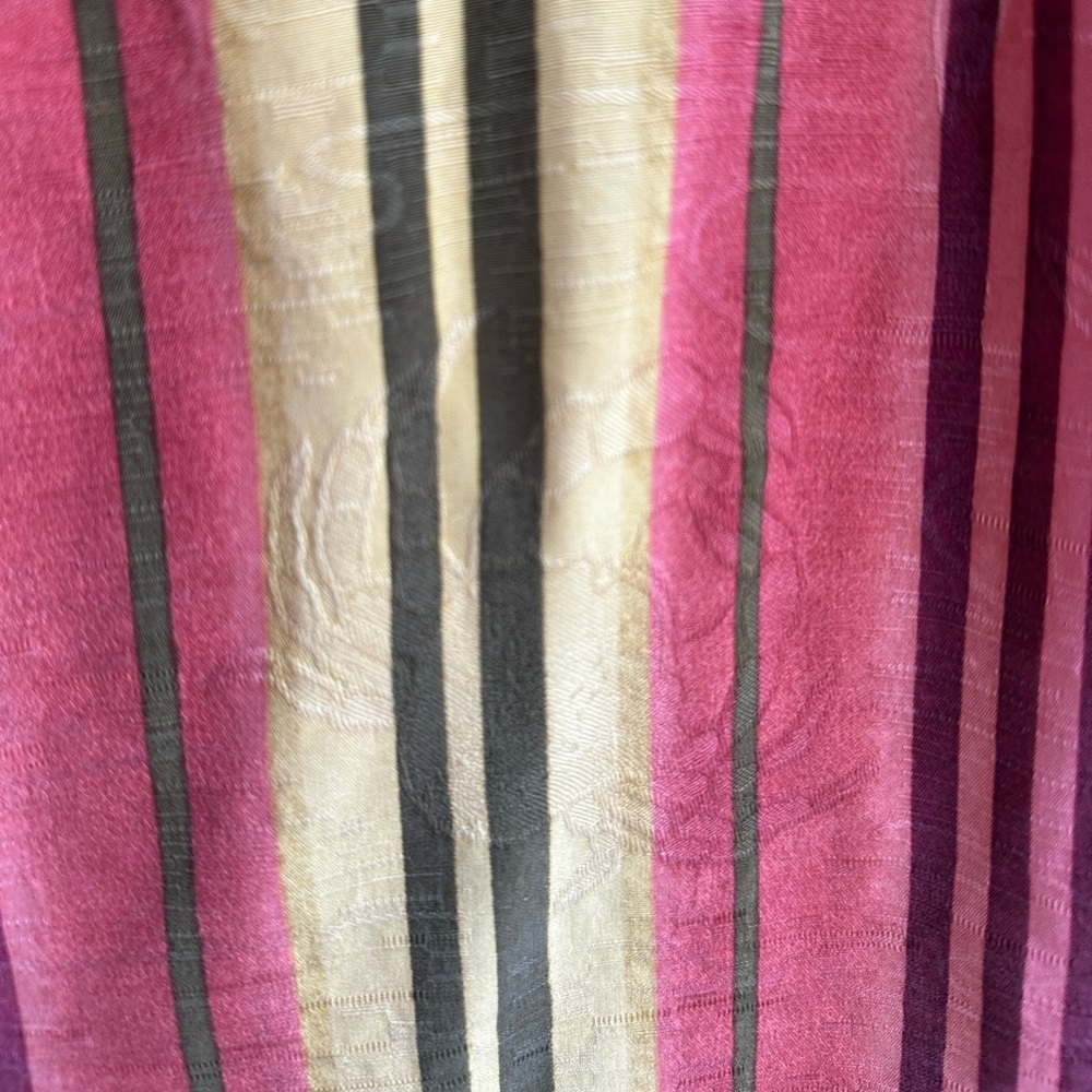 Silk Tommy Bahama Multi-Striped Sunset Relaxed Camp Shirt Vintage Vacation ~ M - Picture 6 of 17